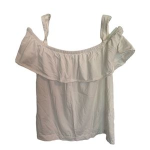 Women’s J Crew White off the shoulder blouse